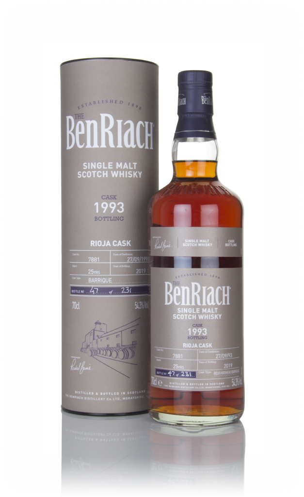 Benriach 25 Year Old 1993 (cask 7881) - Rioja Cask 70cl product image