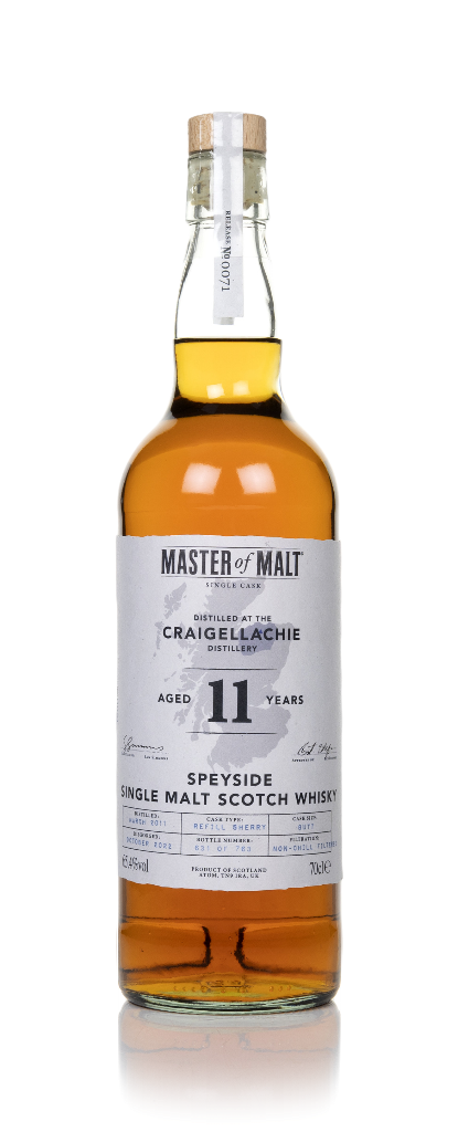 Craigellachie 11 Year Old 2011 Single Cask (Master of Malt) 70cl product image