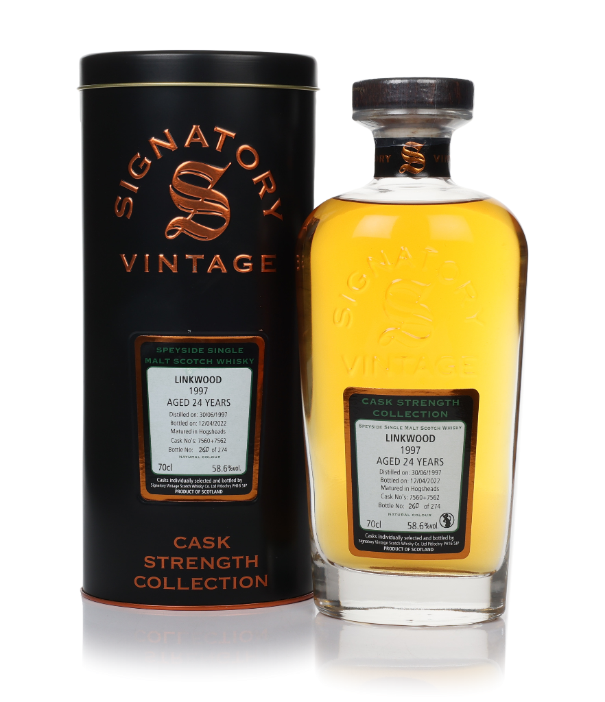 Linkwood 24 Year Old 1997 (casks 7560+7562) - Cask Strength Collection (Signatory) 70cl product image
