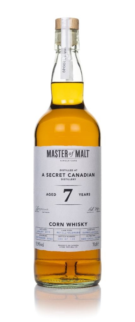 Secret Canadian Distillery 7 Year Old 2015 Single Cask (Master of Malt) 70cl product image