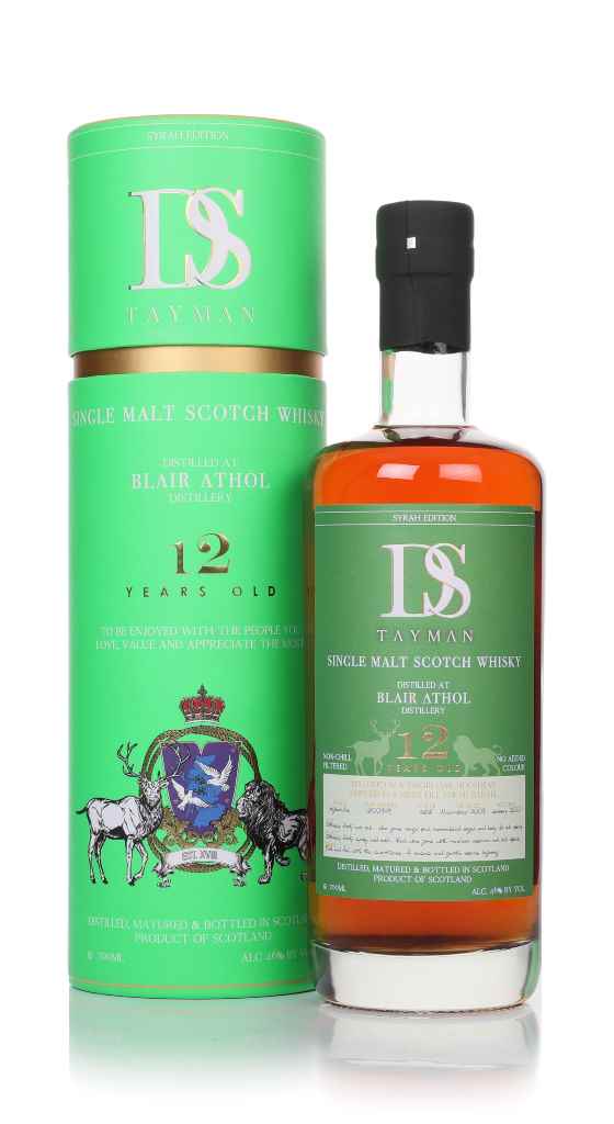 Blair Athol 12 Year Old 2009 Syrah Edition - DS Tayman 70cl product image