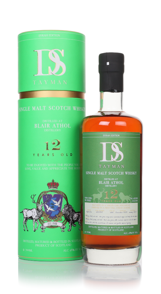 Blair Athol 12 Year Old 2009 Syrah Edition - DS Tayman 70cl product image