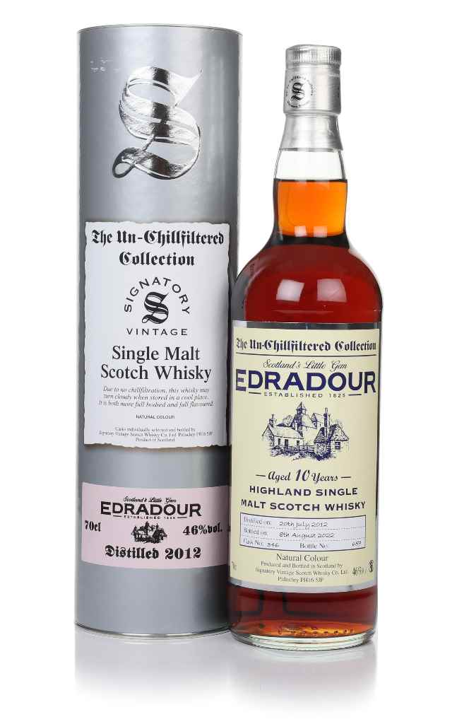 Edradour 10 Year Old 2012 (cask 346) - Un-Chillfiltered Collection (Signatory) 70cl product image