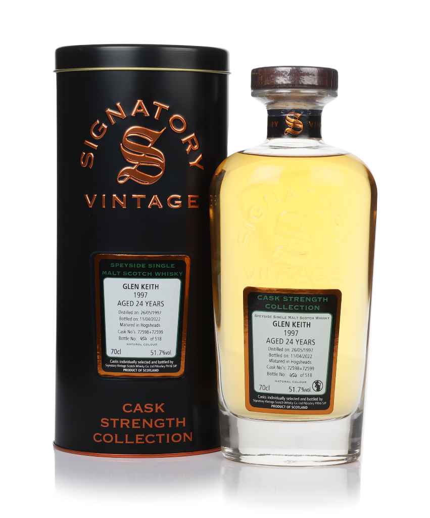 Glen Keith 24 Year Old 1997 (casks 72598 & 72599) - Cask Strength Collection (Signatory) 70cl product image