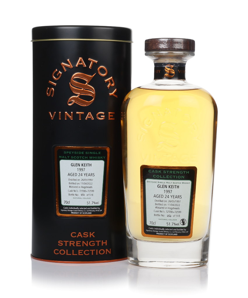 Glen Keith 24 Year Old 1997 (casks 72598 & 72599) - Cask Strength Collection (Signatory) 70cl product image