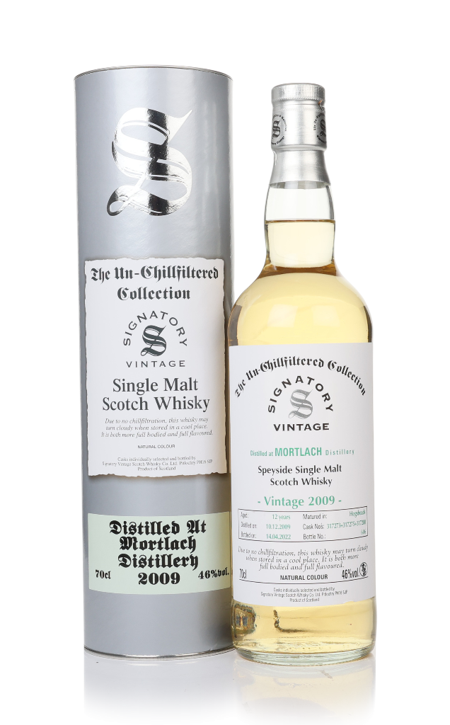Mortlach 12 Year Old 2009 (casks 317273 & 317275 & 317280) - Un-Chillfiltered Collection (Signatory) 70cl product image