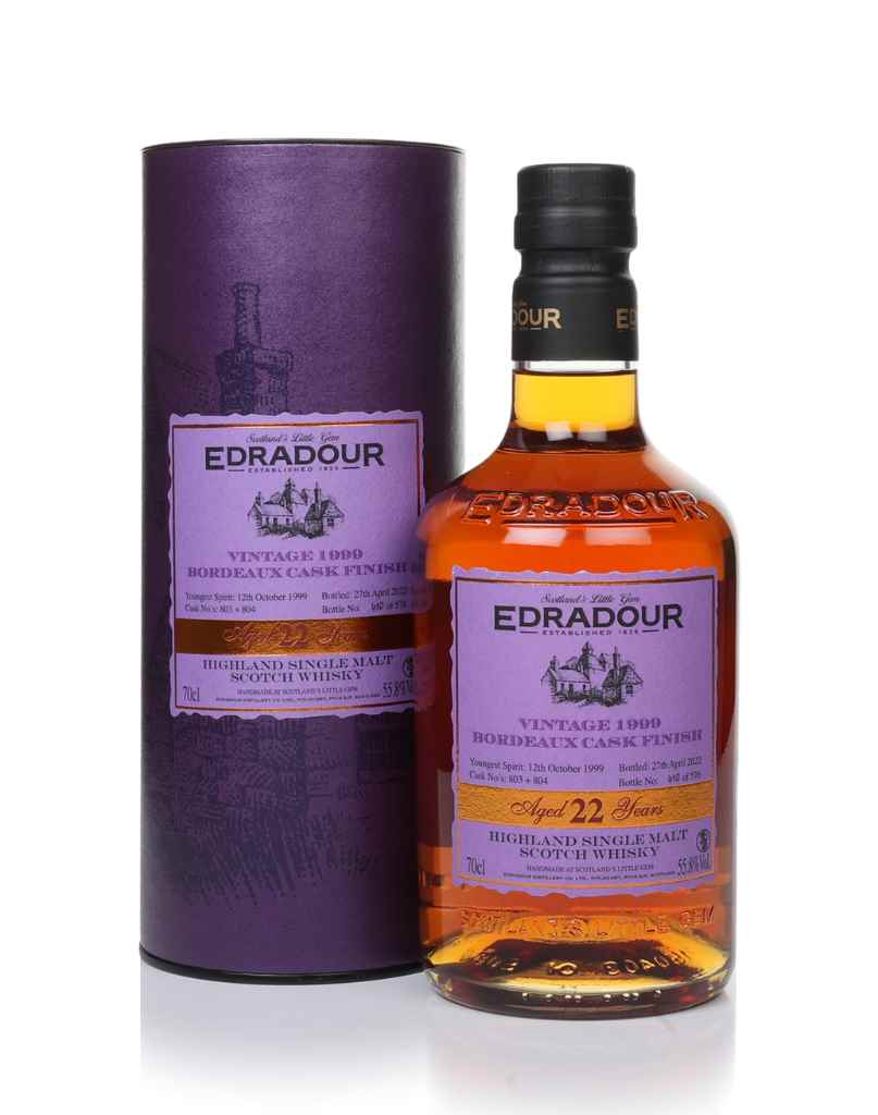 Edradour 22 Year Old 1999 (cask 803 & 804) - Bordeaux Cask Finish 70cl product image