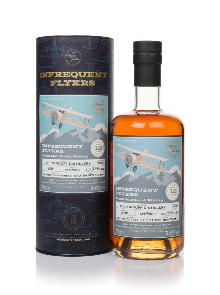 Miltonduff 12 Year Old 2009 (cask 6342) - Infrequent Flyers (Alistair Walker) 70cl product image