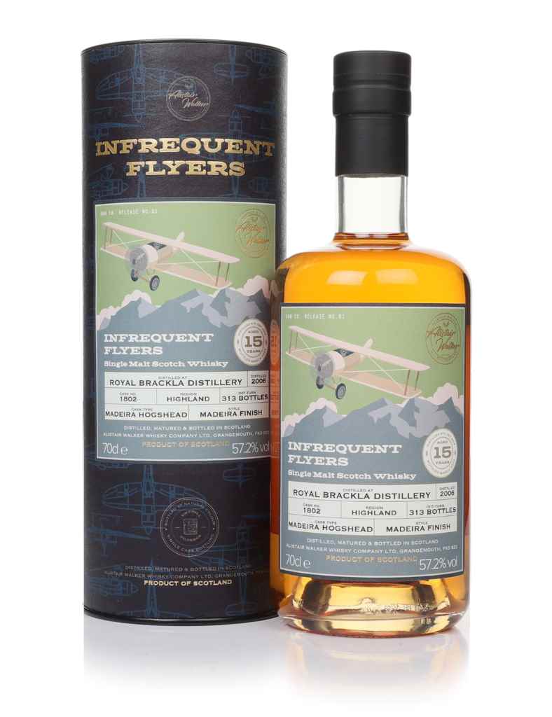 Royal Brackla 15 Year Old 2006 (cask 1802) - Infrequent Flyers (Alistair Walker) 70cl product image