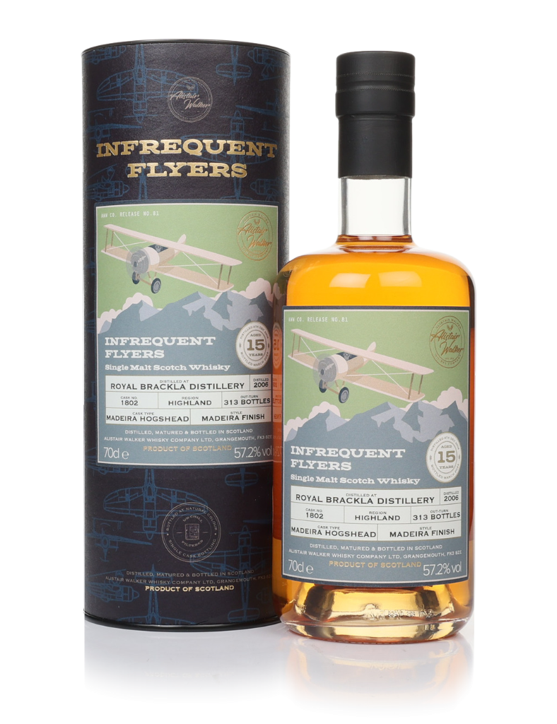 Royal Brackla 15 Year Old 2006 (cask 1802) - Infrequent Flyers (Alistair Walker) 70cl product image