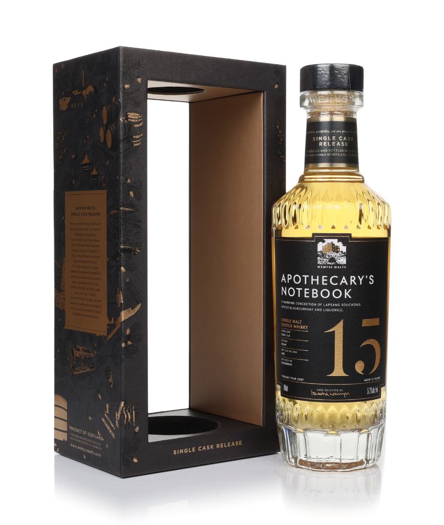 The Apothecary's Notebook 15 Year Old 2007 - Wemyss Malts (Caol Ila) 70cl product image