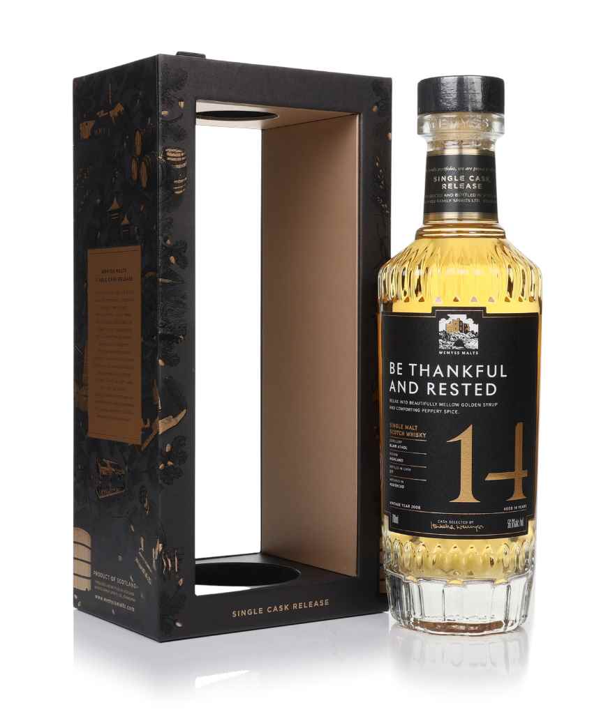 Be Thankful And Rested 14 Year Old 2008 - Wemyss Malts (Blair Athol) 70cl product image