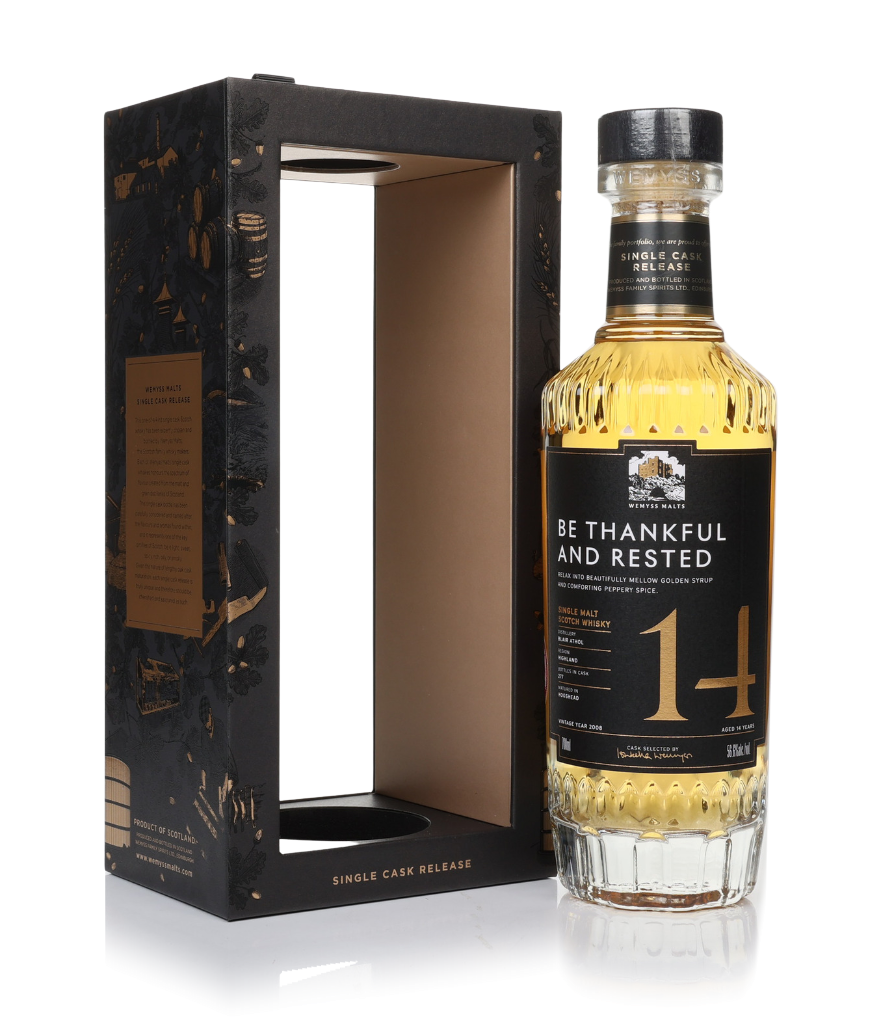 Be Thankful And Rested 14 Year Old 2008 - Wemyss Malts (Blair Athol) 70cl product image