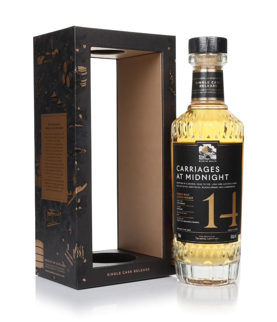Carriages At Midnight 14 Year Old 2007 - Wemyss Malts (Glen Moray) 70cl product image