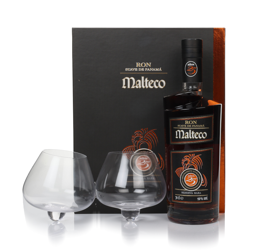 Ron Malteco 25 Year Old Reserva Rara (with 2x Glasses) 70cl product image