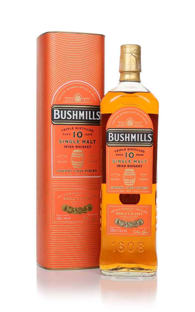 Bushmills 10 Year Old Sherry Cask Finish 1L 100cl product image