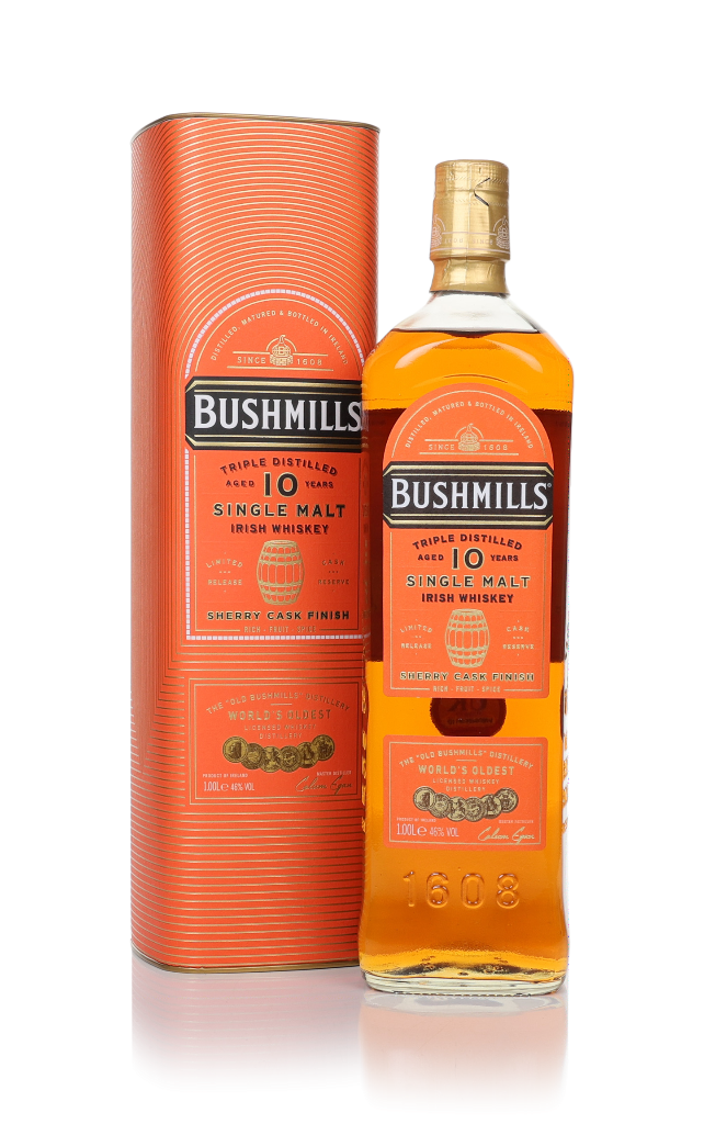 Bushmills 10 Year Old Sherry Cask Finish 1L 100cl product image