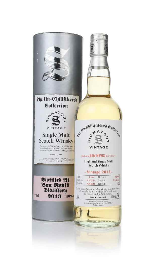 Ben Nevis 8 Year Old 2013 (casks 316 & 322 & 323) - Un-Chillfiltered Collection (Signatory) 70cl product image