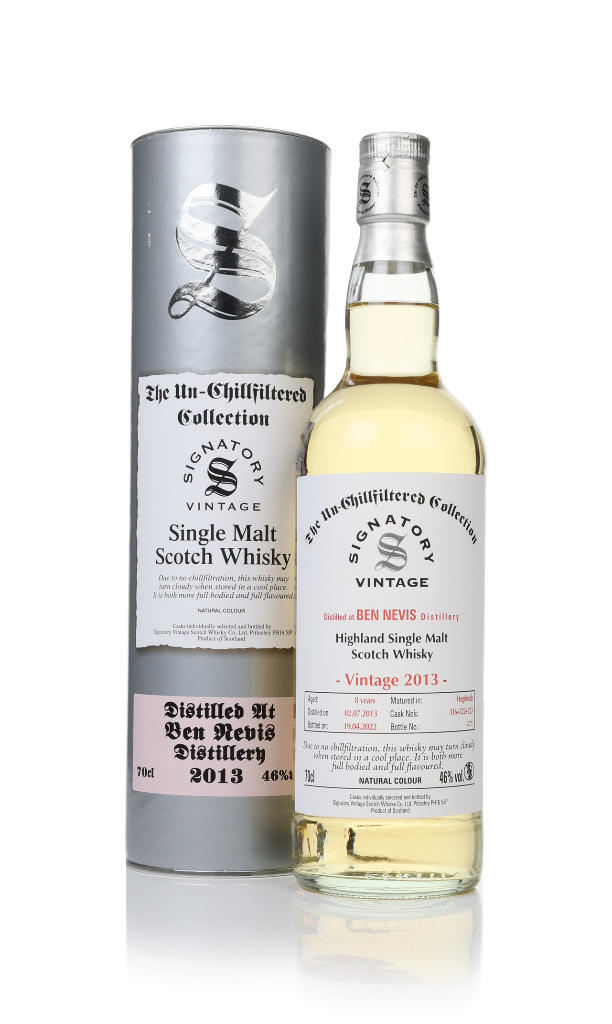 Ben Nevis 8 Year Old 2013 (casks 316 & 322 & 323) - Un-Chillfiltered Collection (Signatory) 70cl product image