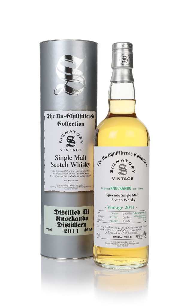 Knockando 10 Year Old 2011 (casks 306236 & 306238 & 306243 & 306245 & 306246) - Un-Chillfiltered Collection (Signatory) 70cl product image