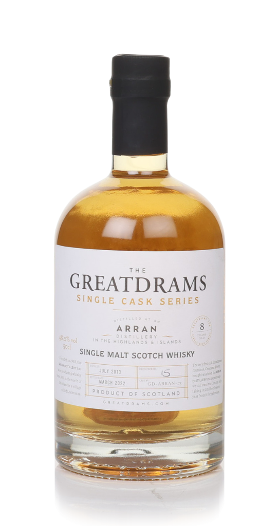 Arran 8 Year Old 2013 (cask GD-ARRAN-13) - Single Cask Series (GreatDrams) 50cl product image