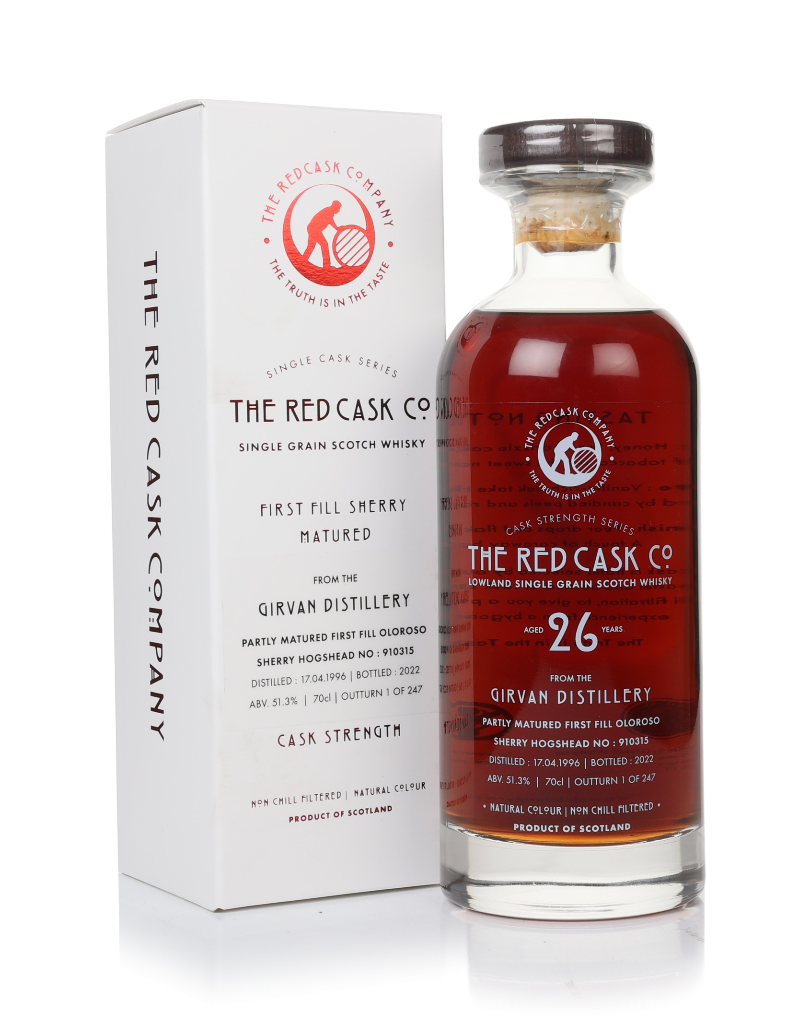 Girvan 26 Year Old 1996 (cask 910315) - Single Cask Series (The Red Cask Company) 70cl product image