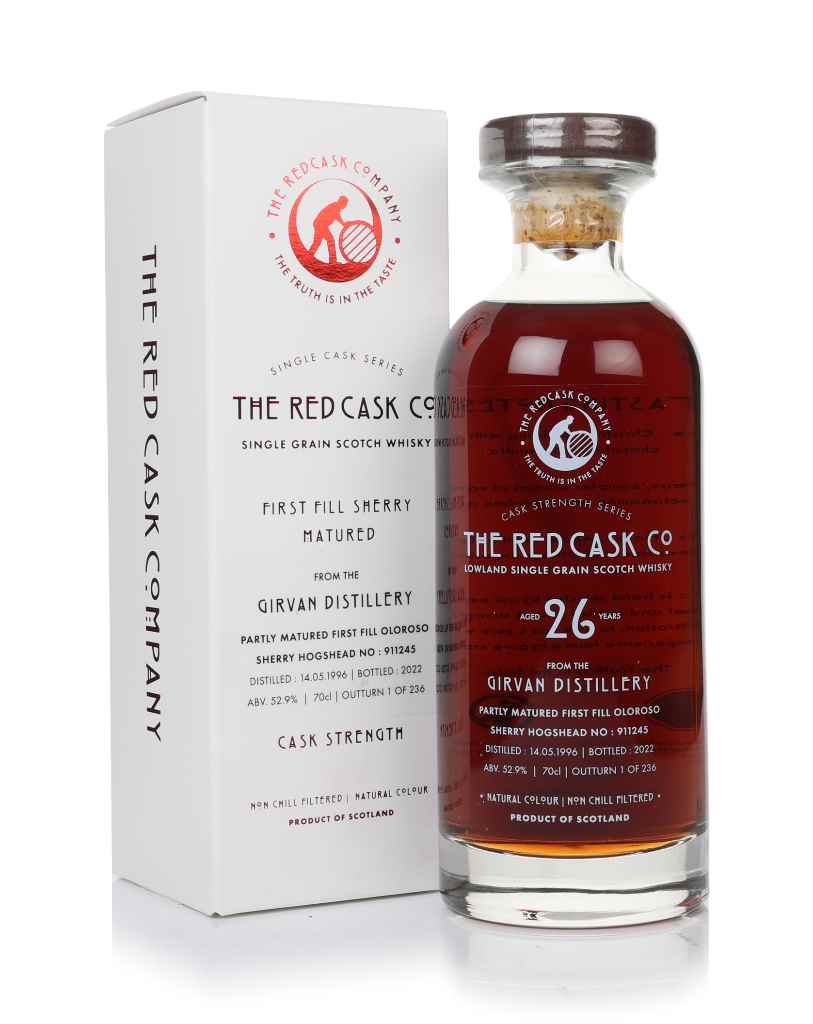 Girvan 26 Year Old 1996 (cask 911245) - Cask Strength Series (The Red Cask Company) 70cl product image