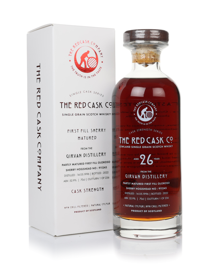 Girvan 26 Year Old 1996 (cask 911245) - Cask Strength Series (The Red Cask Company) 70cl product image