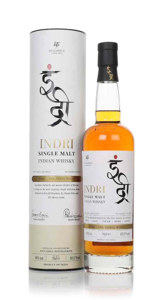 Indri Trini Three Wood Indian Single Malt 70cl product image