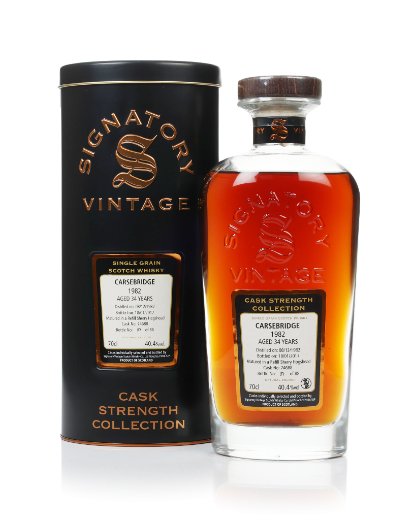 Carsebridge 34 Year Old 1982 (cask 74688) - Cask Strength Collection (Signatory) 70cl product image