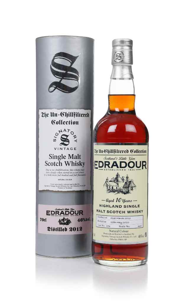 Edradour 10 Year Old 2012 (cask 153) - Un-Chillfiltered Collection (Signatory) 70cl product image