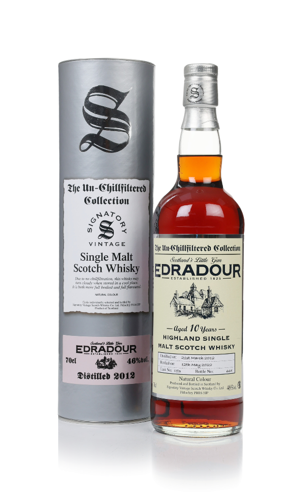 Edradour 10 Year Old 2012 (cask 153) - Un-Chillfiltered Collection (Signatory) 70cl product image