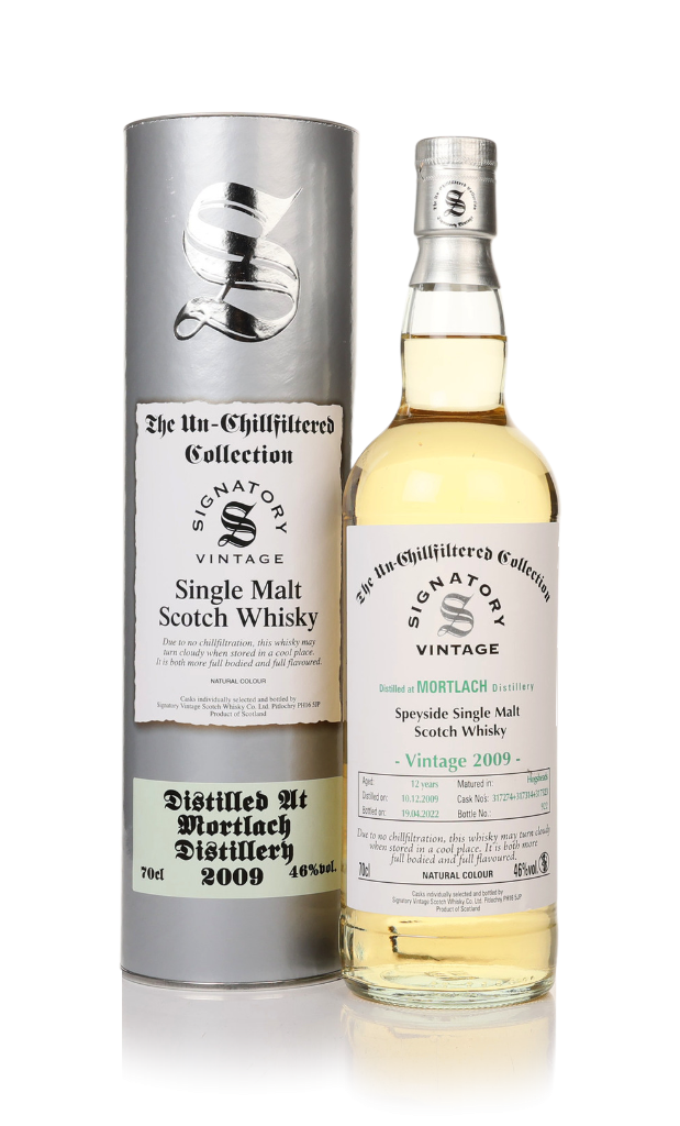 Mortlach 12 Year Old 2009 (casks 317274 & 317314 & 317323) - Un-Chillfiltered Collection (Signatory) 70cl product image