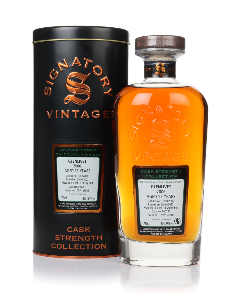 Glenlivet 15 Year Old 2006 (cask 900791) - Cask Strength Collection (Signatory) 70cl product image