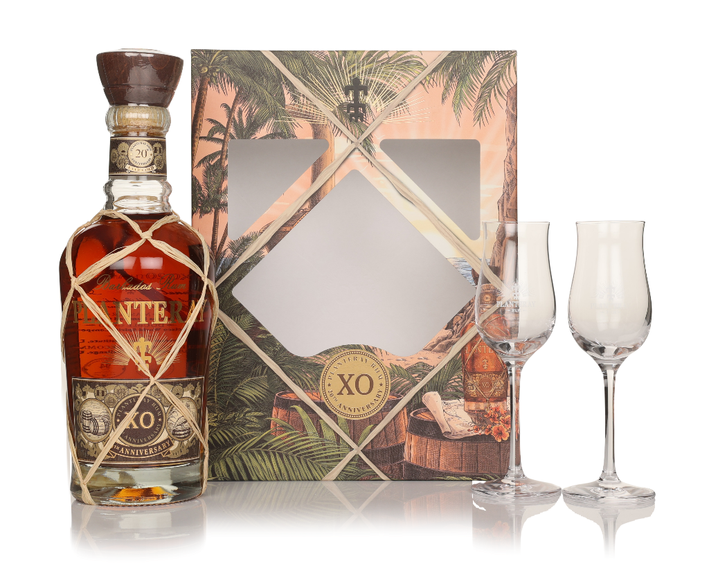 Planteray XO Barbados 20th Anniversary Gift Pack with 2x Glasses 70cl product image