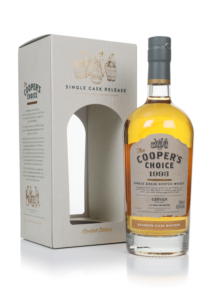 Girvan 28 Year Old 1993 (cask 110054) - The Cooper's Choice (The Vintage Malt Whisky Co.) 70cl product image