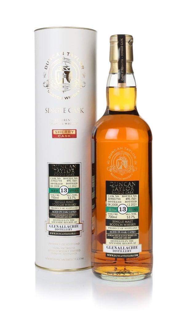 GlenAllachie 13 Year Old 2008 (cask 30900794) - Duncan Taylor 70cl product image