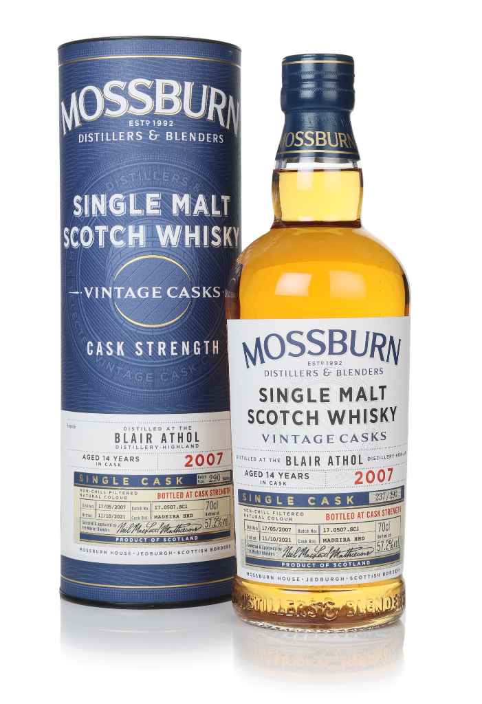 Blair Athol 14 Year Old 2007 - Vintage Casks (Mossburn) 70cl product image
