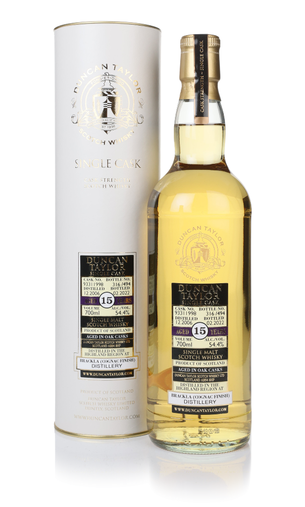 Brackla 15 Year Old 2006 (cask 93311998) - Duncan Taylor 70cl product image