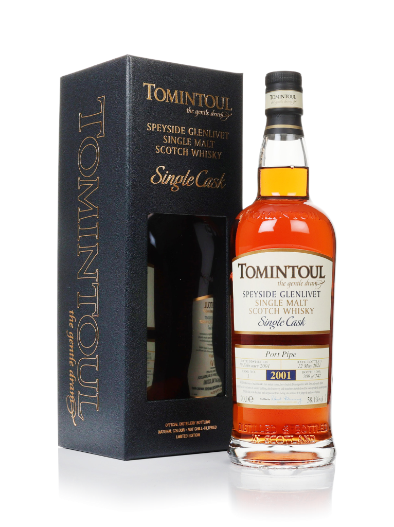 Tomintoul 20 Year Old 2001 (cask 1) - Port Pipe 70cl product image