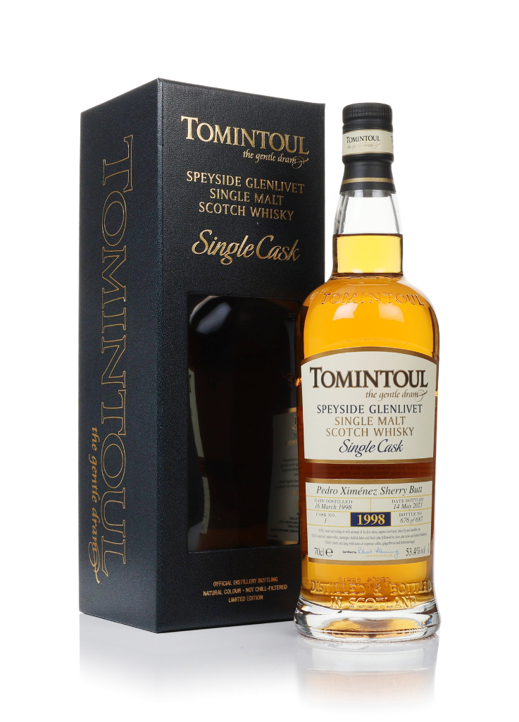 Tomintoul 23 Year Old 1998 (cask 1) - Pedro Ximénez Sherry Butt 70cl product image