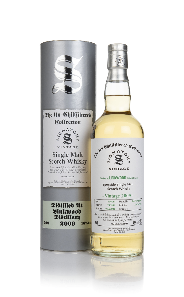 Linkwood 12 Year Old 2009 (casks 33997 & 33998) - Un-Chillfiltered Collection (Signatory) 70cl product image