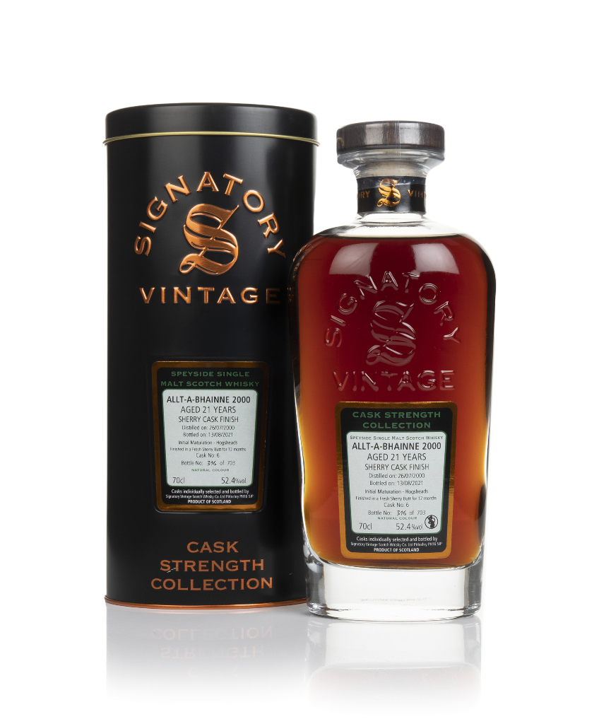 Allt-á-Bhainne 21 Year Old 2000 (cask 6) - Cask Strength Collection (Signatory) 70cl product image