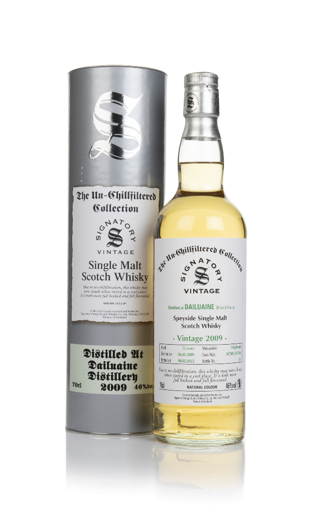 Dailuaine 12 Year Old 2009 (cask 307385 & 307386) - Un-Chillfiltered Collection (Signatory) 70cl product image