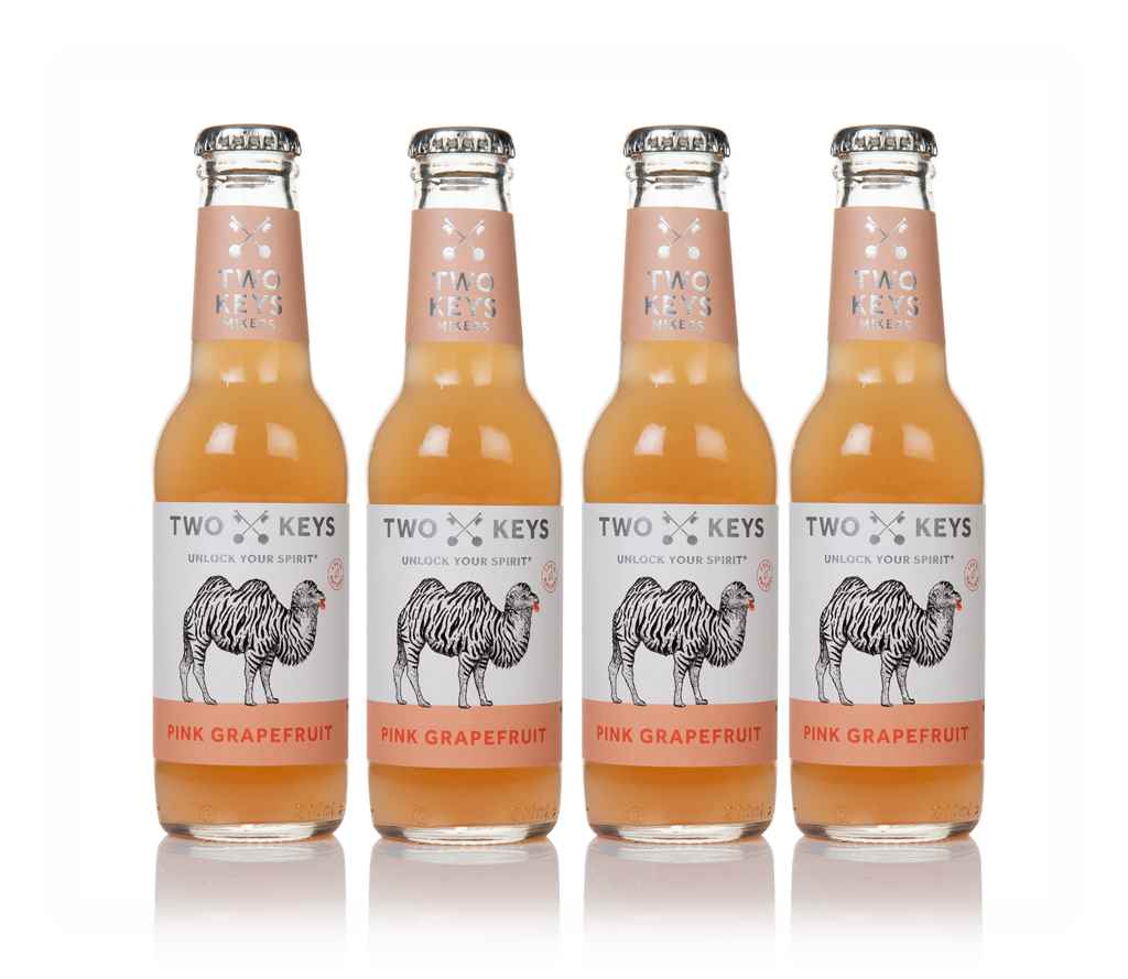 Two Keys Pink Grapefruit Soda (4 x 200ml) 80cl product image