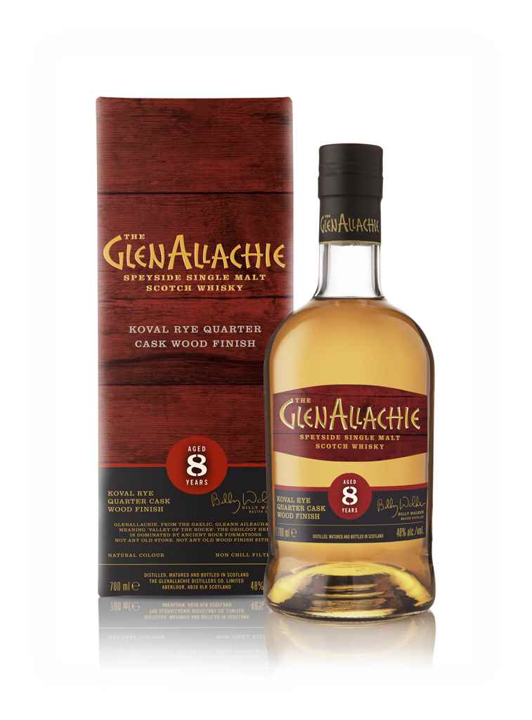 GlenAllachie 8 Year Old Koval Rye Quarter Cask Wood Finish 70cl product image