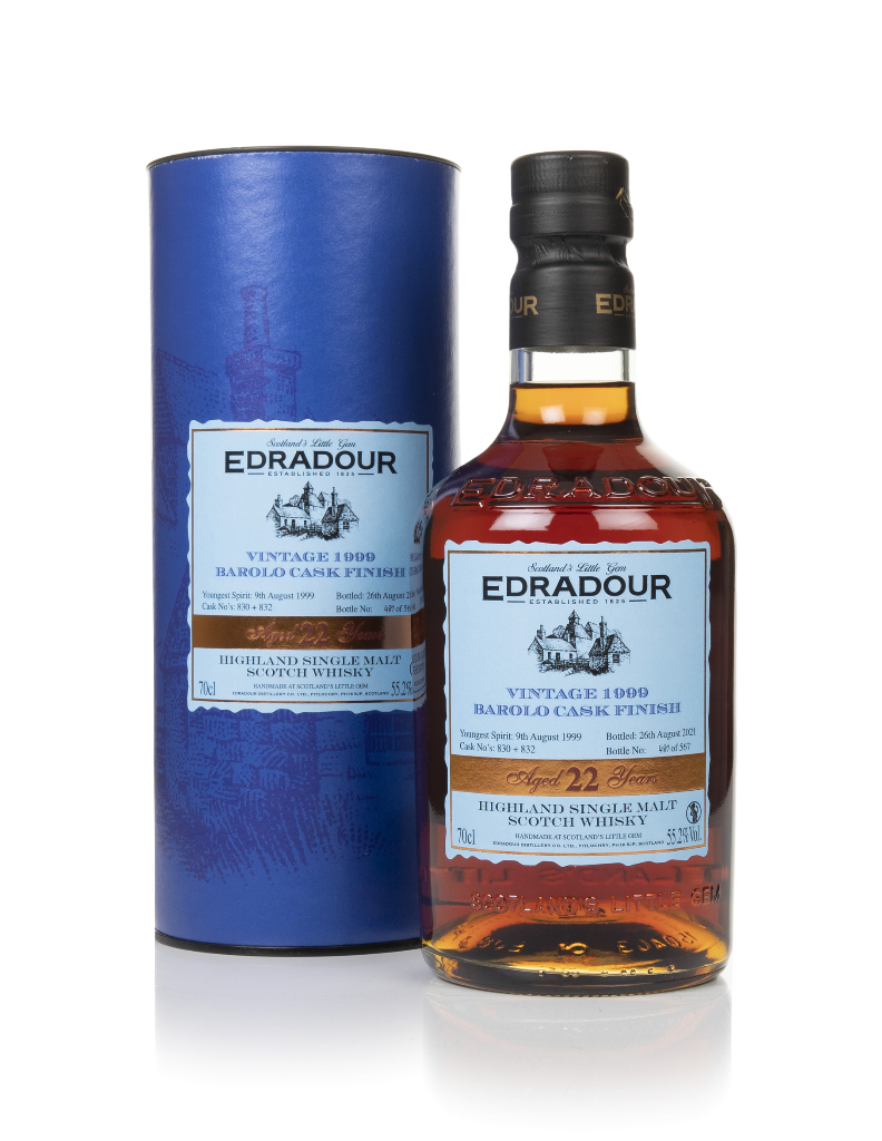 Edradour 22 Year Old 1999 (cask 830 & 832)  - Barolo Cask Finish 70cl product image