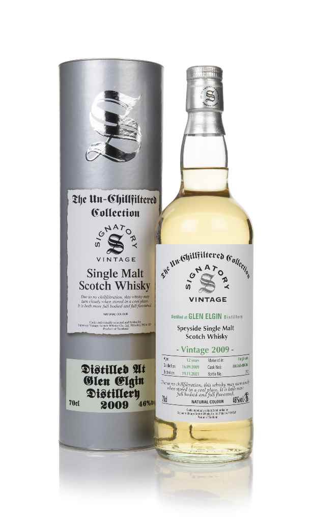 Glen Elgin 12 Year Old 2009 (casks 806360 & 806361) - Un-Chillfiltered Collection (Signatory) 70cl product image