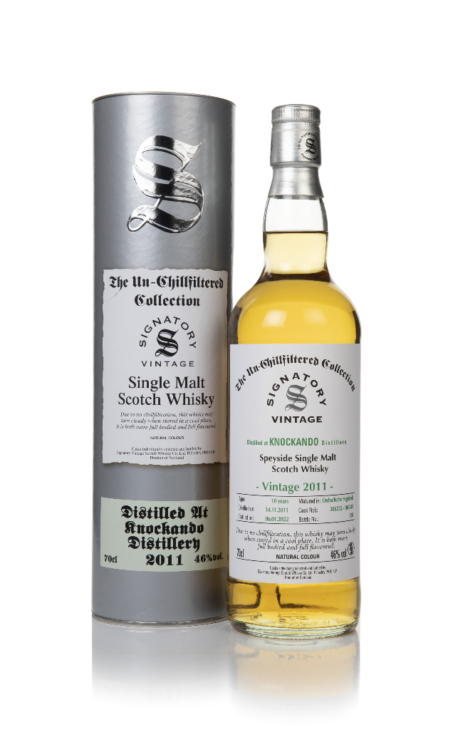 Knockando 10 Year Old 2011 (casks 306232 & 306248) - Un-Chillfiltered Collection (Signatory) 70cl product image
