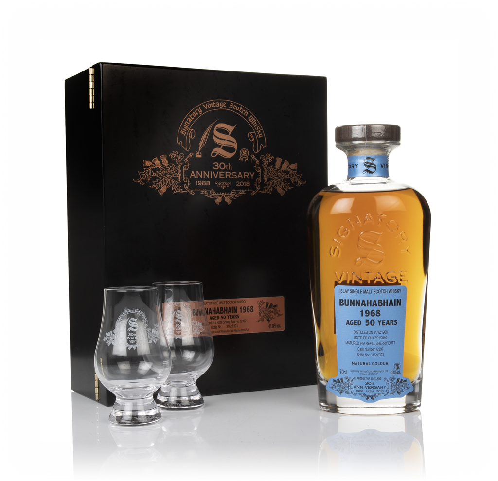 Bunnahabhain 50 Year Old 1968 (cask 12397) - 30th Anniversary Gift Box (Signatory) 70cl product image